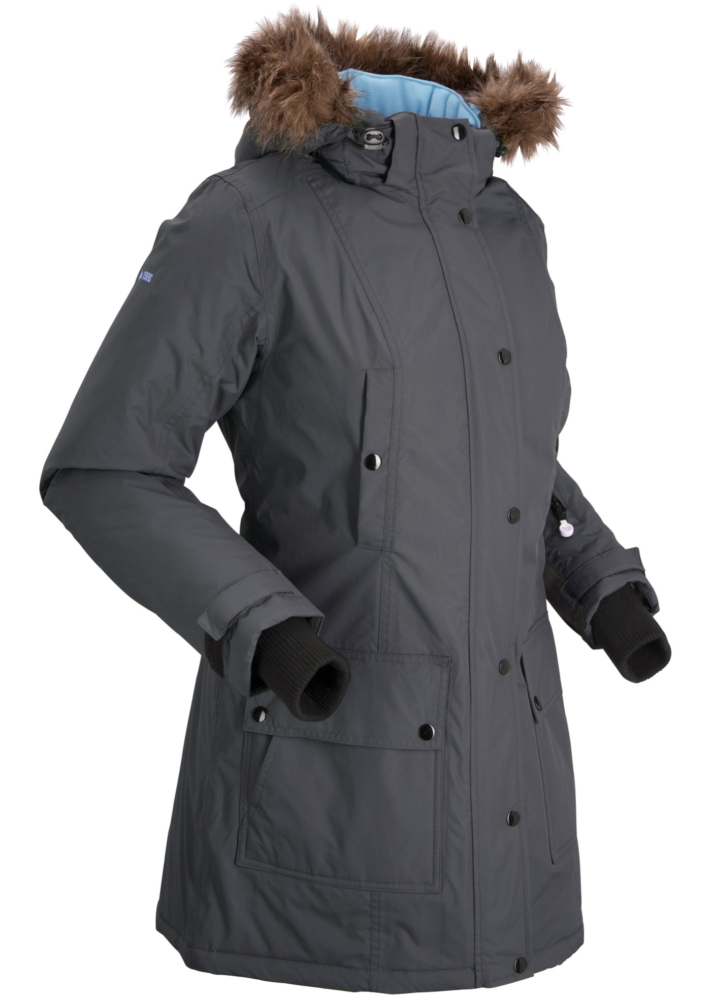 Funkčná outdoorová dlhá bunda s kapucňou
