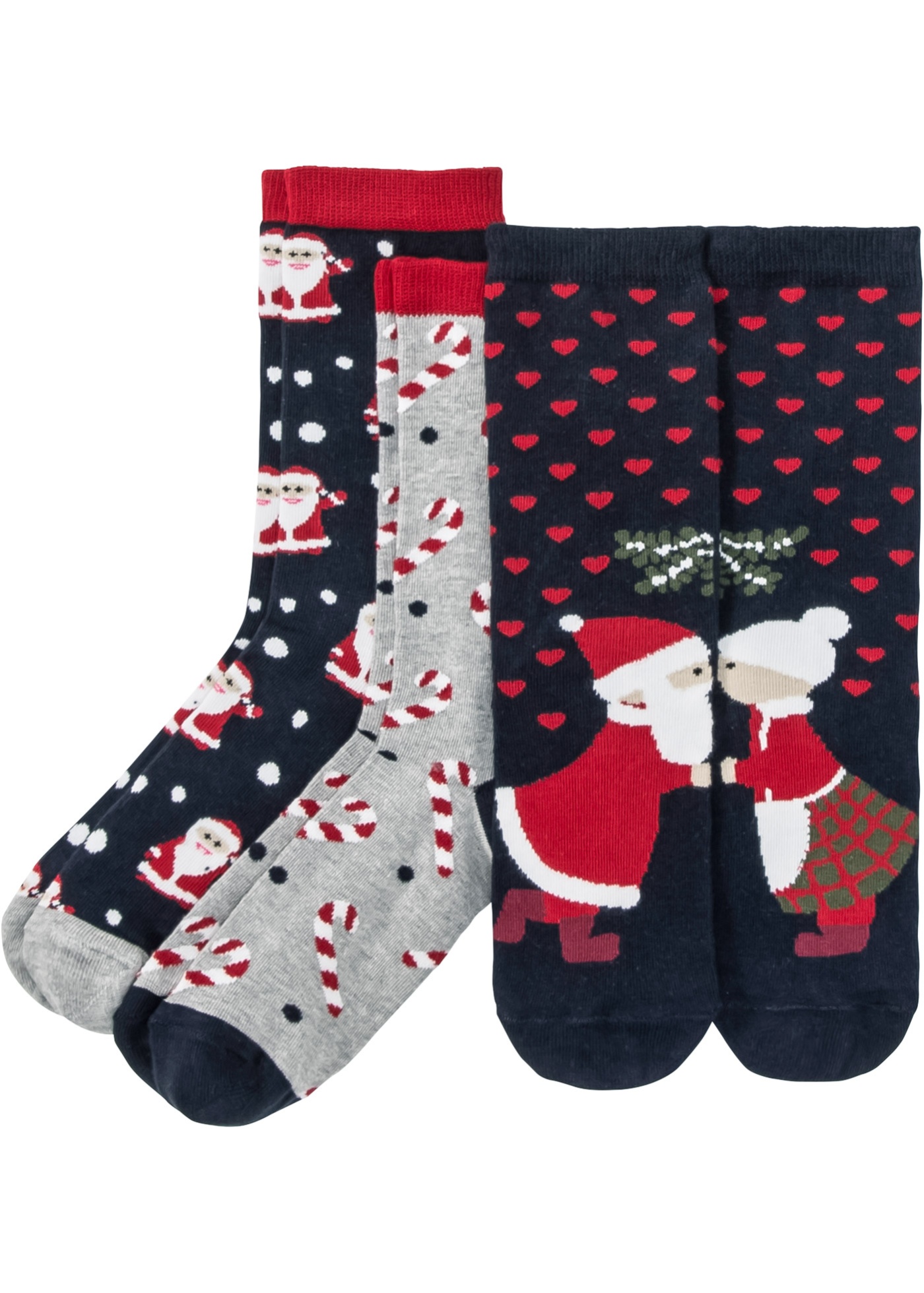 Vianočné ponožky (3 ks) bio bavlna