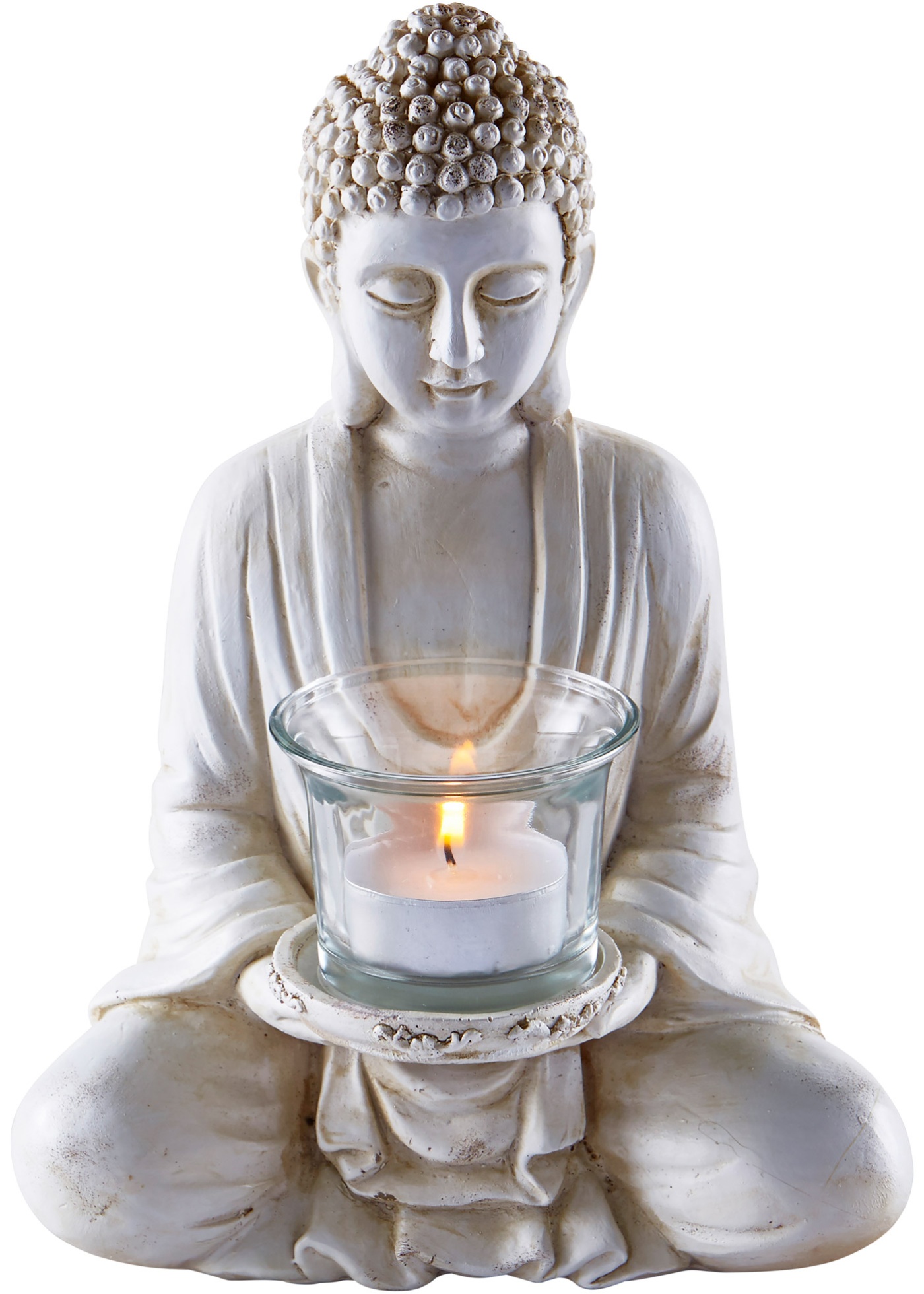 Svietnik Buddha s čajovou sviečkou