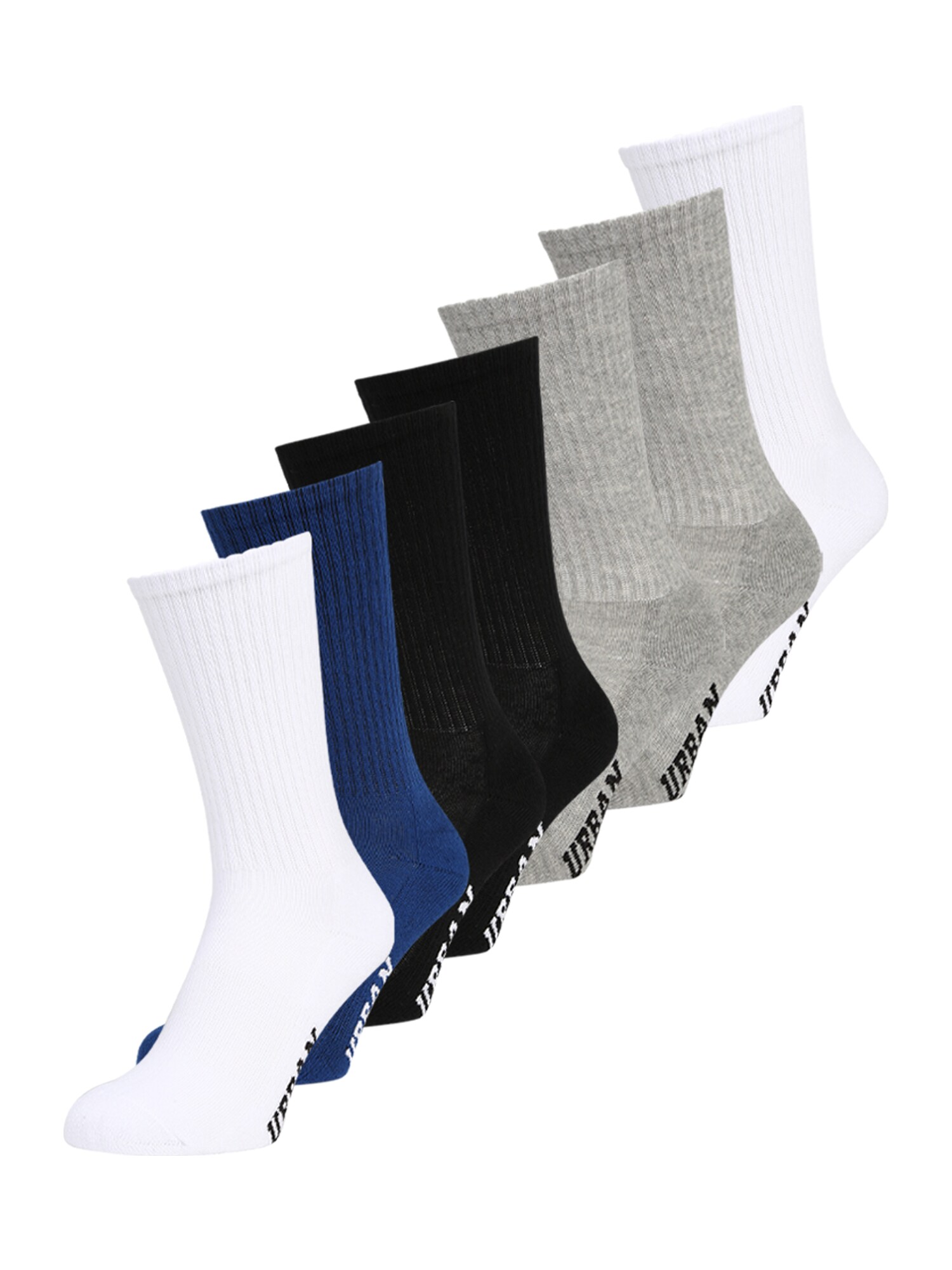 Ponožky námornícka modrá sivá melírovaná čierna biela Urban Classics