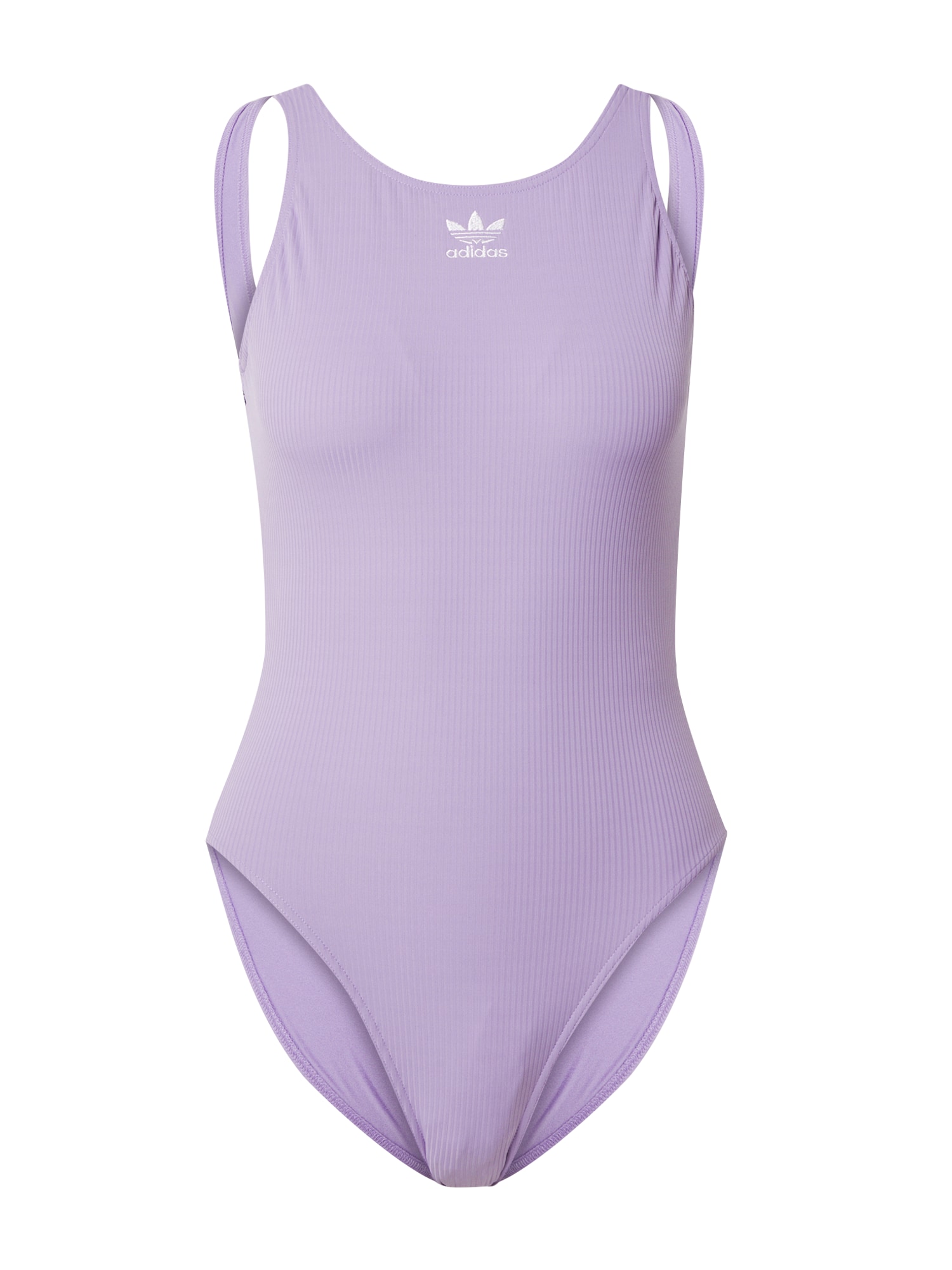 Jednodielne plavky pastelovo fialová biela ADIDAS ORIGINALS