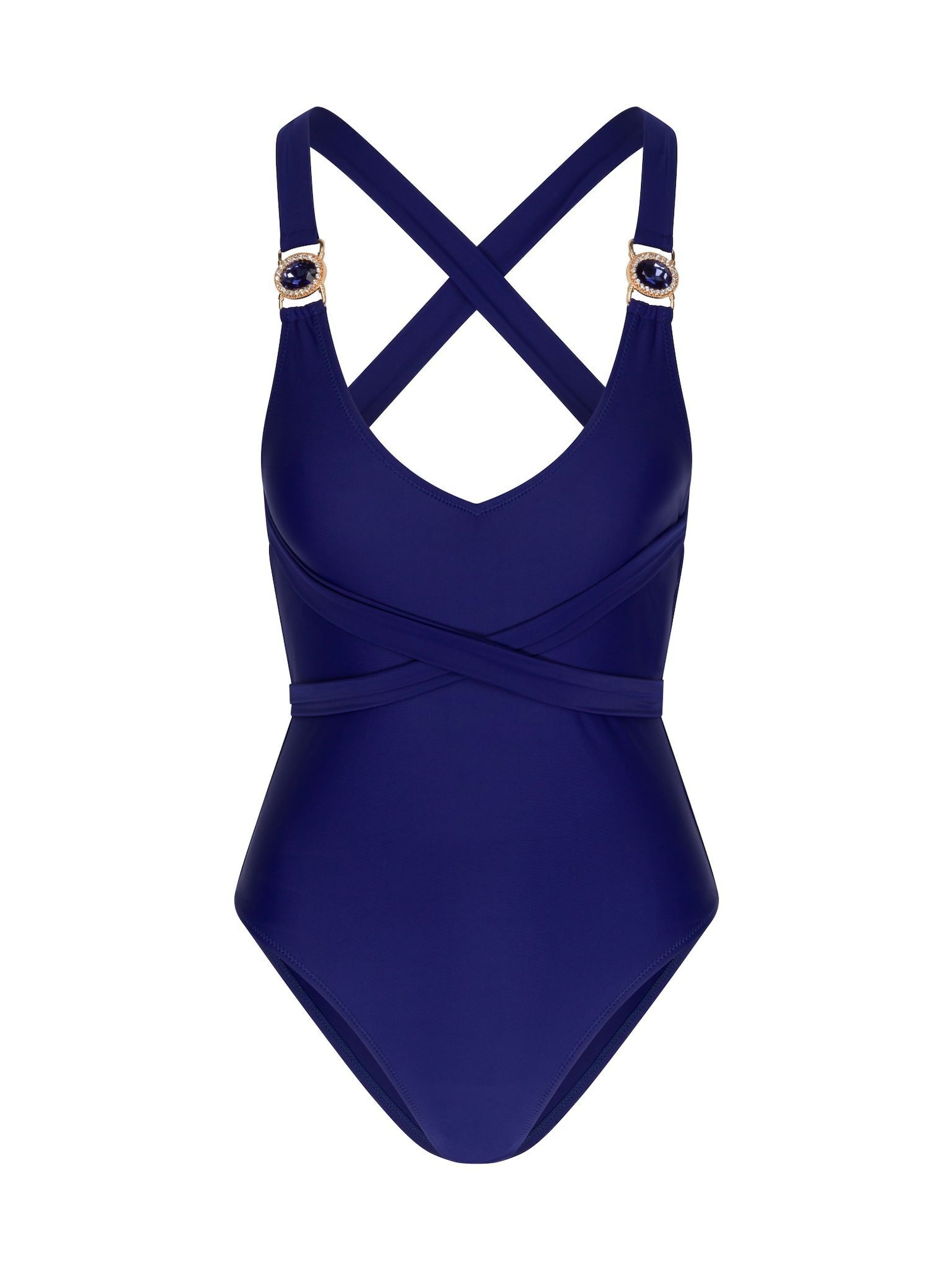 Jednodielne plavky Amour námornícka modrá Moda Minx