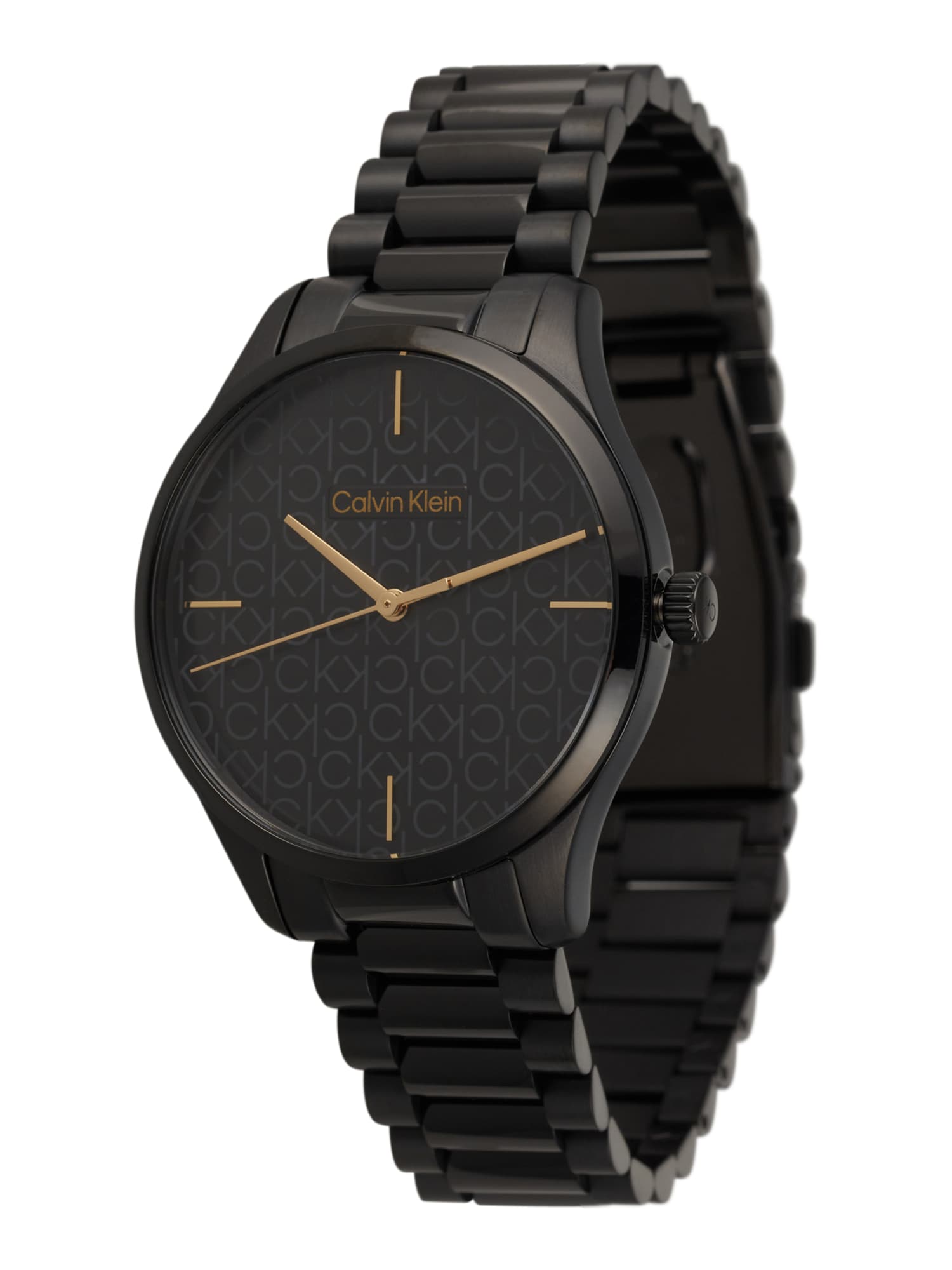 Analógové hodinky zlatá čierna Calvin Klein