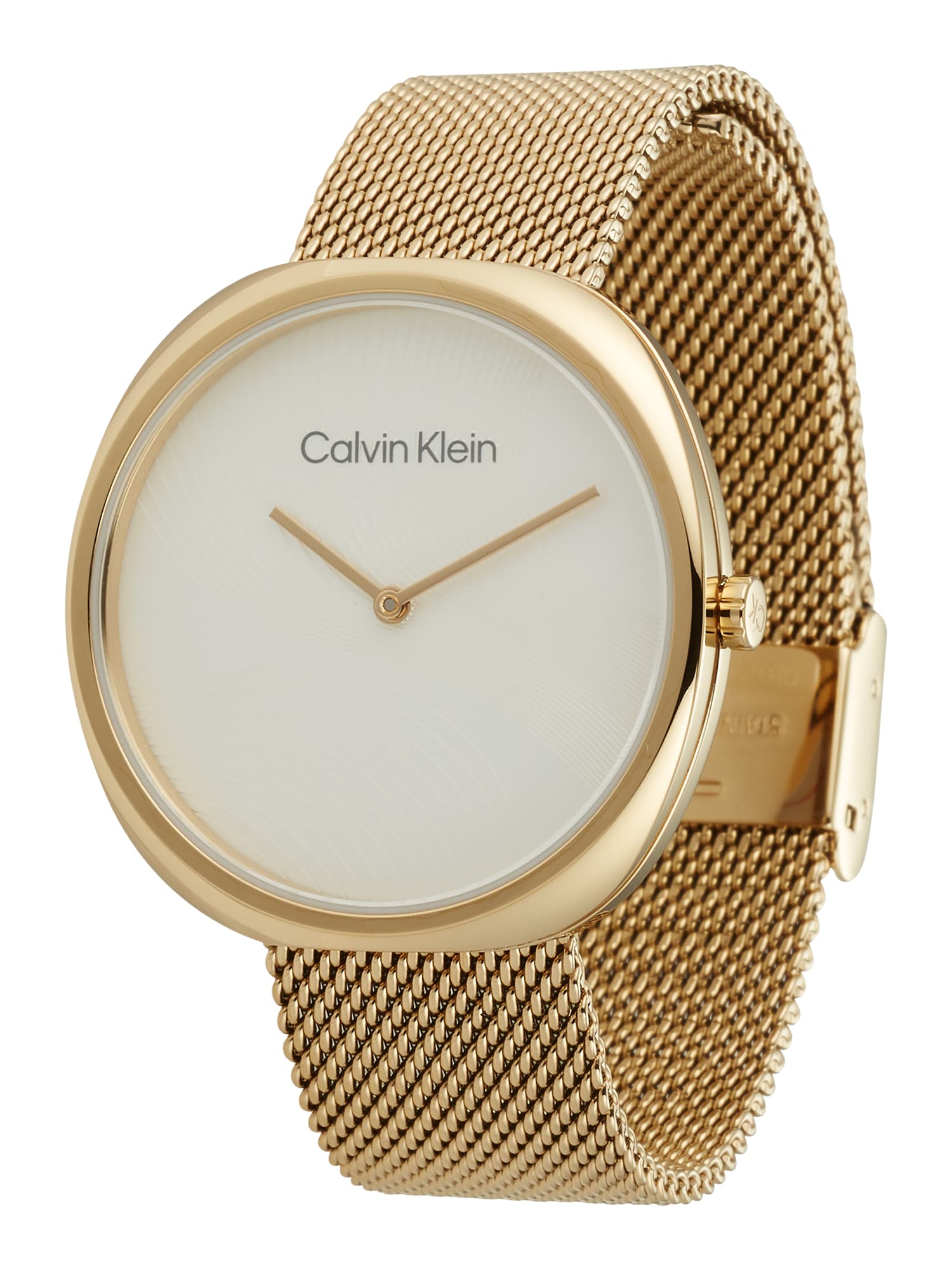 Analógové hodinky zlatá čierna biela Calvin Klein