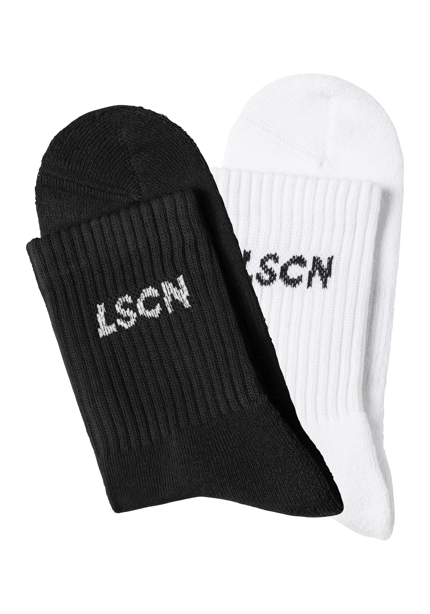 Ponožky čierna biela LSCN by LASCANA