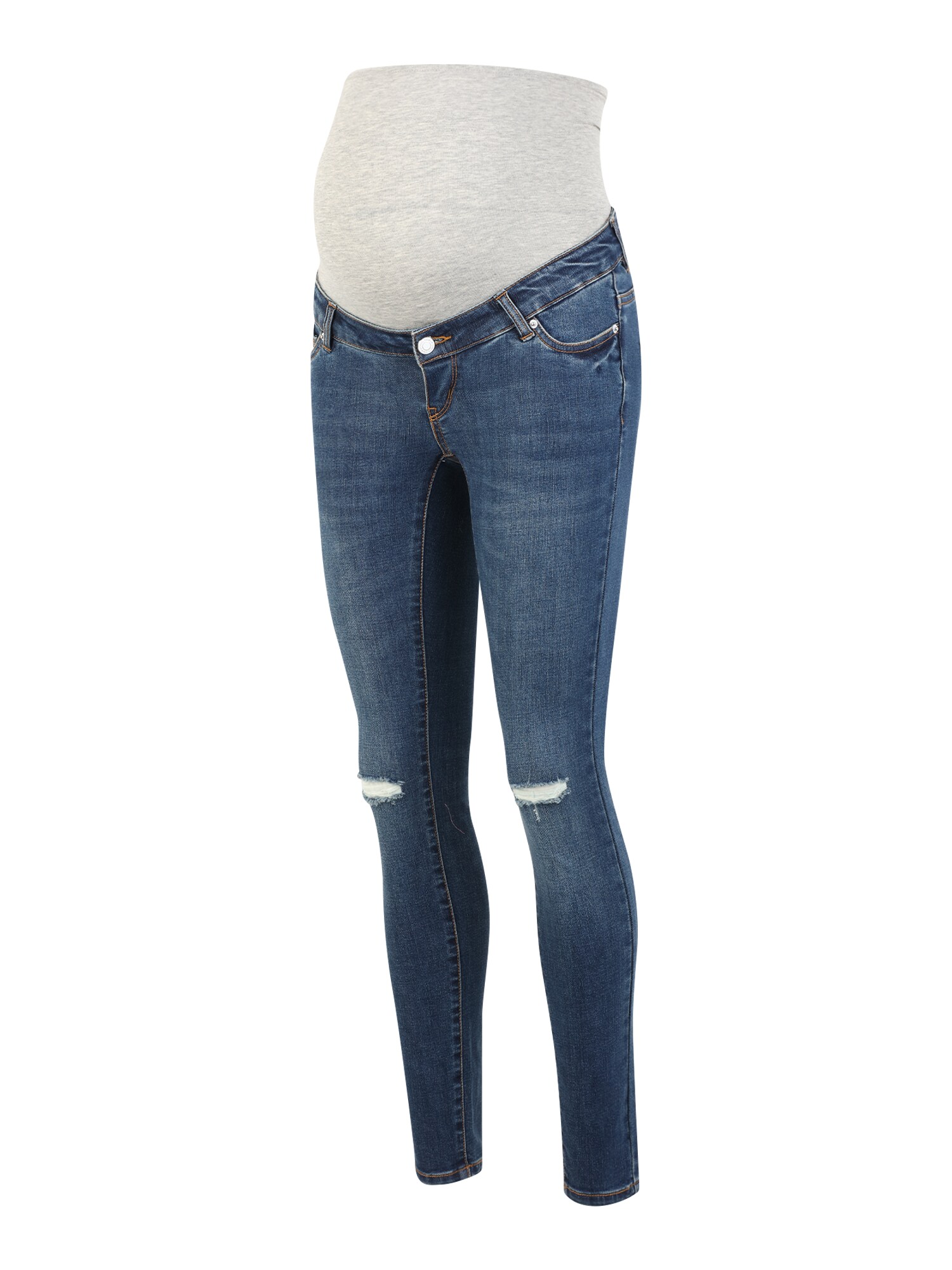 Džínsy MSOPHIA modrá denim sivá melírovaná Vero Moda Maternity