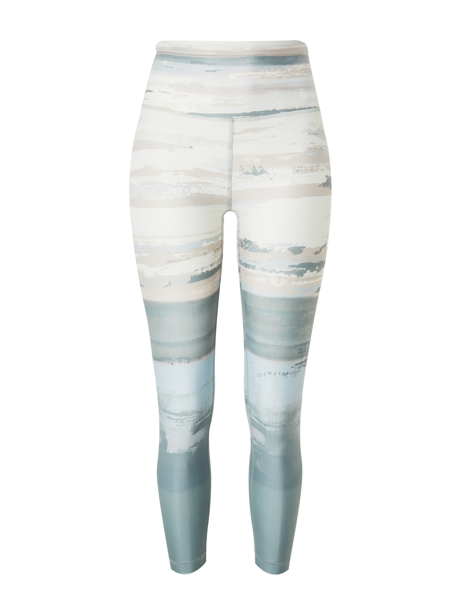 Športové nohavice Zen čadičová kamenná svetlosivá biela Marika