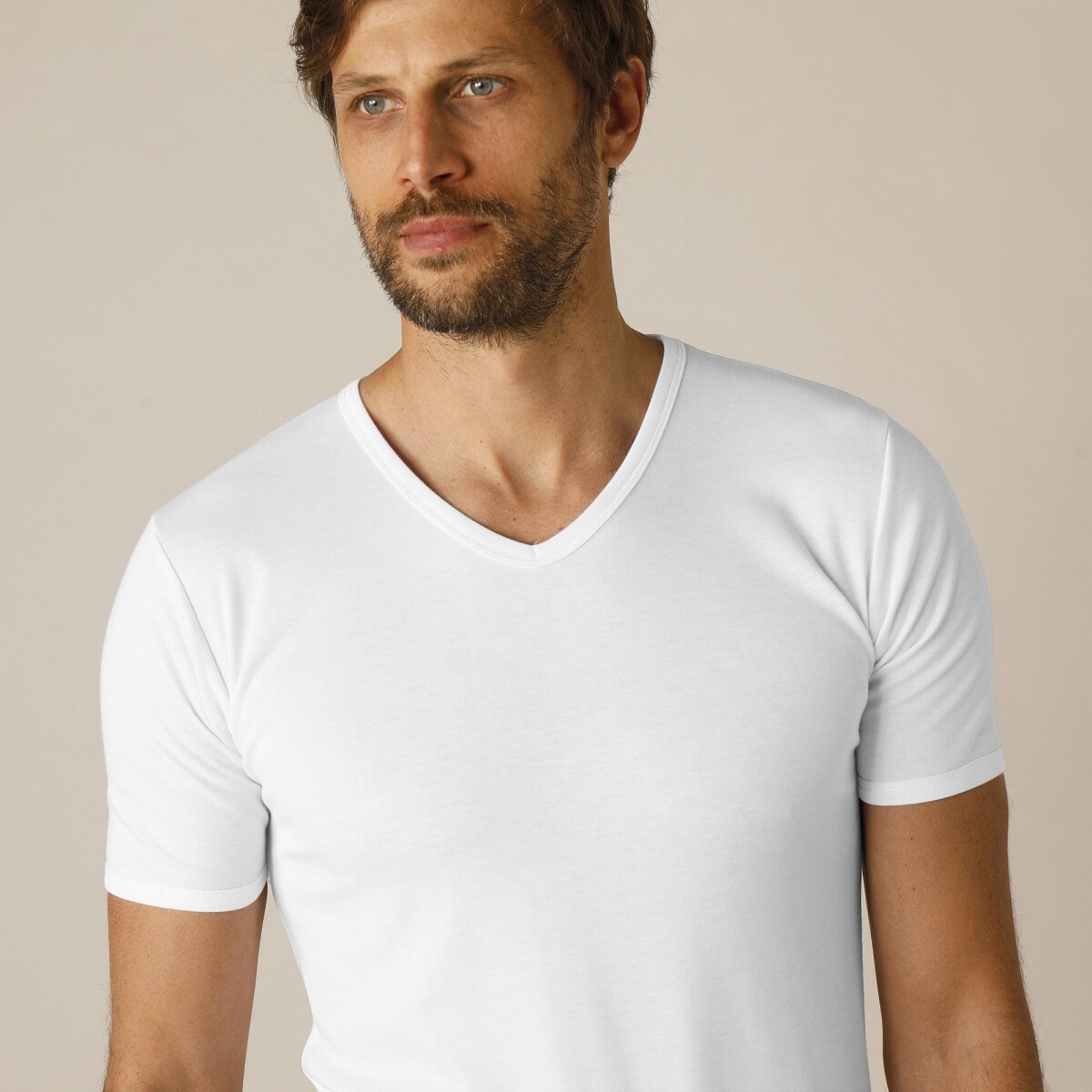 Spodné tričko, výstrih do  V , súprava 2 ks biela 93 100 (L)