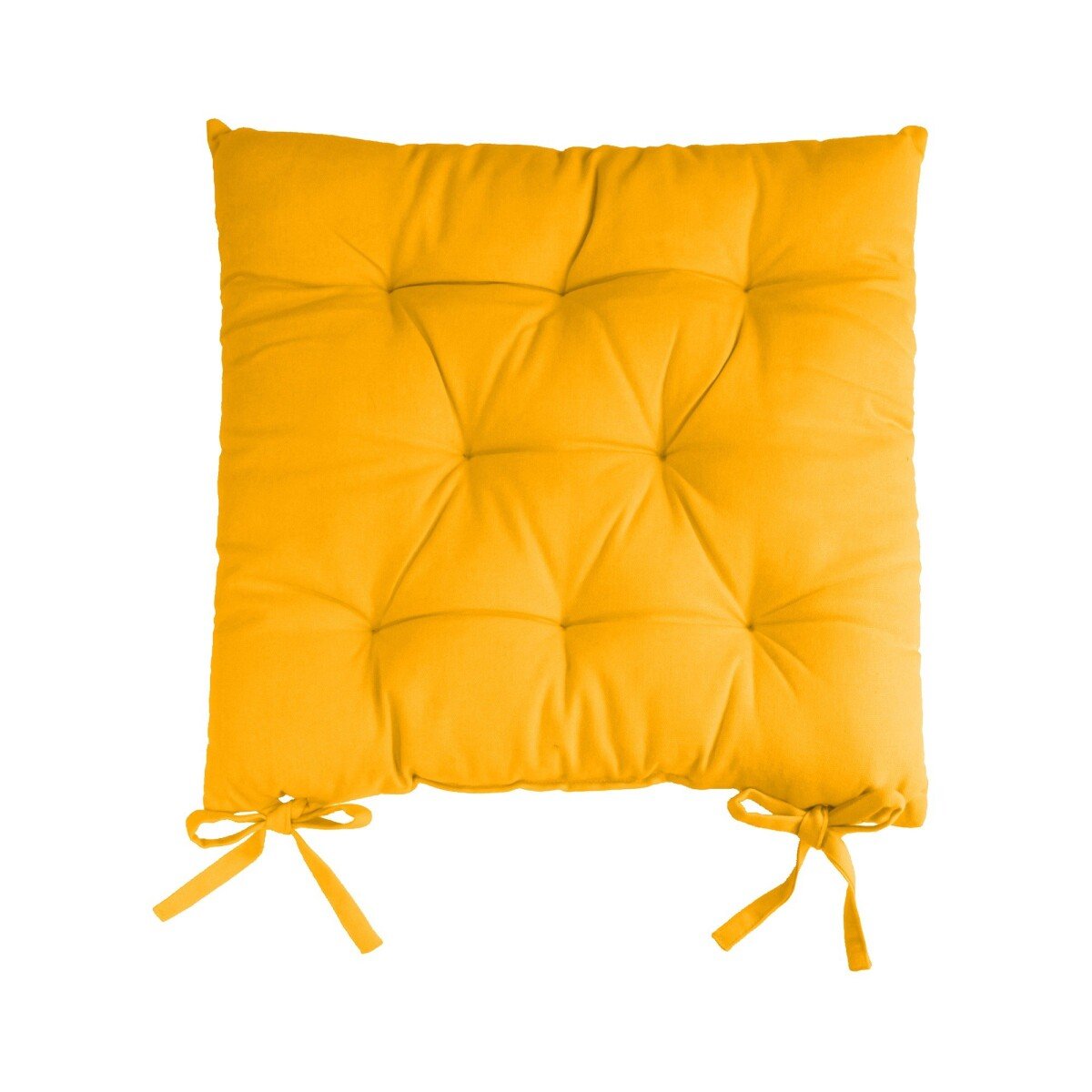 Súprava 2 jednofarebných sedákov na stoličku zn. Colombine žltá 40x40x7cm